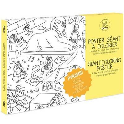 Poster géant à colorier - Pyramides OMY DESIGN & PLAY