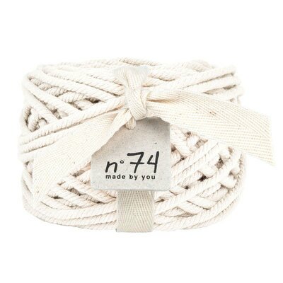 Corde Cordon Fil en coton 6mm blanc naturel NUMERO 74
