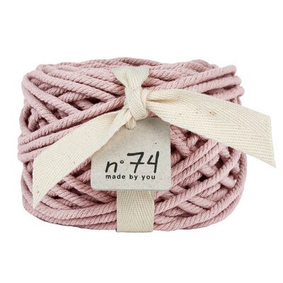 Corde Cordon Fil en coton 6mm rose fané NUMERO 74