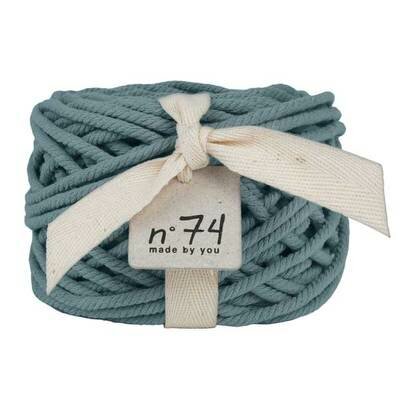 Corde Cordon Fil en coton 6mm - bleu gris NUMERO 74