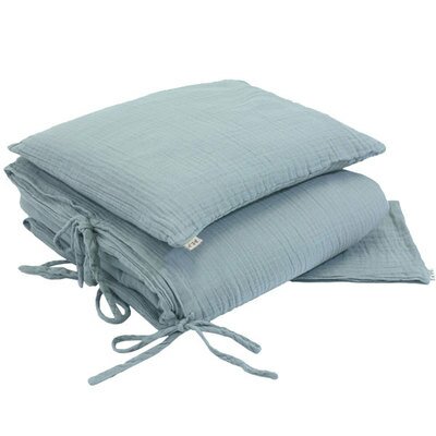 Parure de lit bébé enfant junior BIO sweet blue NUMERO 74 l www.little-home.fr Décoration Chambre enfant