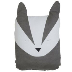 Coussin animal BIO - raton laveur FABELAB coton BIO décoration chambre enfant