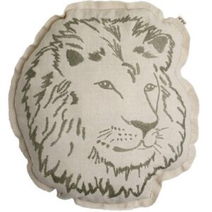 Coussin brodé lion NUMERO74 www.little-home.fr Coussin déco chambre enfant