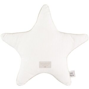 Coussin étoile Aristote coton BIO blanc NOBODINOZ l www.little-home.fr Coussin décoration chambre enfant