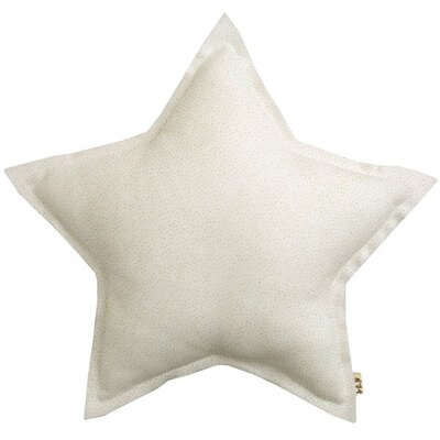 Coussin scintillant paillettes - blanc bio NUMERO 74