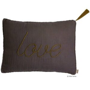 Coussin Love - lilas fané NUMERO 74