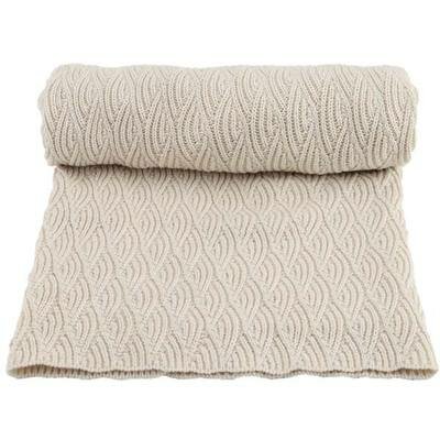 Couverture pointelle en tricot Bio - Naturel KONGES SLOJD l