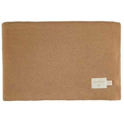 Couverture Tricot Baby Bio - Biscuit NOBODINOZ