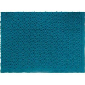 Couverture tricot dentelle bleu ROSE IN APRIL l www.little-home.fr Plaid Edredon linge de lit enfant