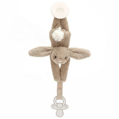 Attache-tétine Lapin Bashful - beige JELLYCAT l www.little-home.fr Attache sucette Lapin Jellycat london