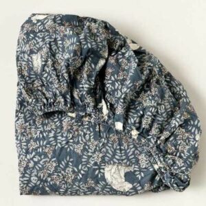 Drap housse popeline coton bio Fauna GARBO AND FRIENDS www.little-home.fr