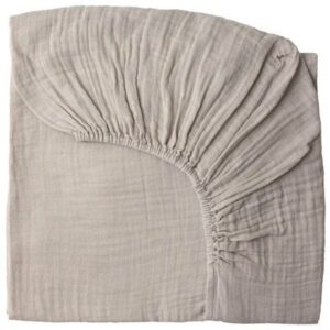 Drap housse - rose poudre NUMERO 74 l www.little-home.fr Linge de lit gaze coton bio enfant junior bébé