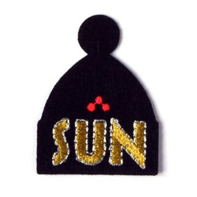 Ecusson brodé Bonnet Sun sport d'hiver MACON et LESQUOY