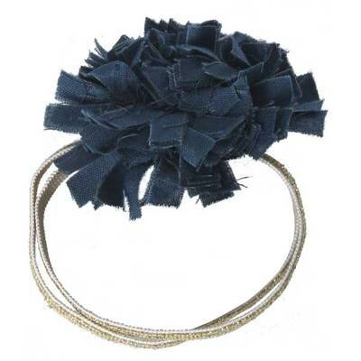 Elastique pompon bleu pétrole MAILEG l www.little-home.fr Accessoires cheveux enfant queue de cheval