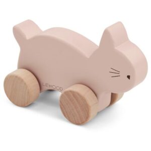 Jouet en bois Elena - Chat rose LIEWOOD l www.little-home.fr Jouet à pousser Jouet d'éveil design bois