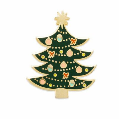 Pin's Sapin de Noël RIFLE PAPER CO l www.little-home.fr Bagde Broche Bijou