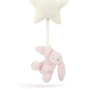 Etoile musicale lapin Bashful - rose JELLYCAT