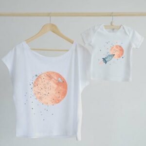 Duo T-shirts Maman Bébé Etoiles INSEPARABLES l www.little-home.fr Vêtements Mère Fille Bébé Enfant Mod