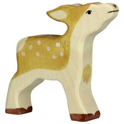 Animal en bois naturel petit Faon HOLZTIGER Jeux Jouets enfants en bois naturel