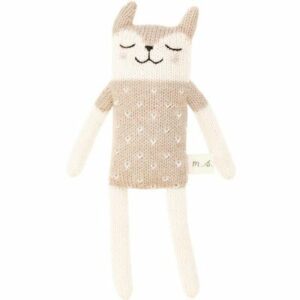 Peluche Doudou faon beige sable MAIN SAUVAGE l www.little-home.fr Poupée Peluche tricot retro vintage