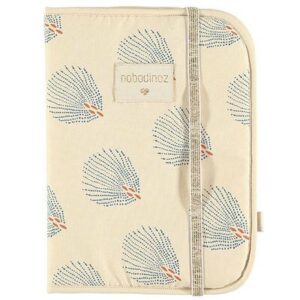 Protège carnet santé Poema Gatsby Bleu crème NOBODINOZ www.little-home.fr