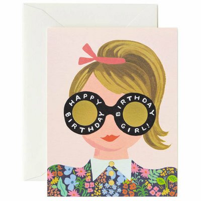 Carte de voeux postale Meadow Birthday RIFLE PAPER CO