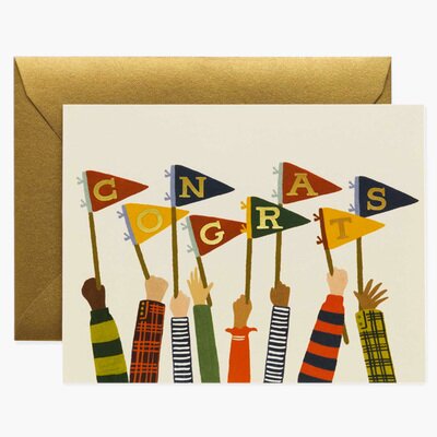 Carte Félicitations Fanions RIFLE PAPER CO