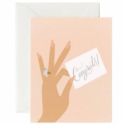 Carte de voeux Mariage Mariés Bague RIFLE PAPER CO