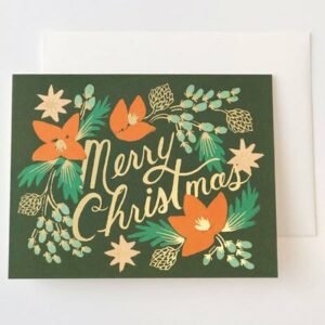 Carte de voeux Joyeux Noël Gui Christmas RIFLE PAPER CO www.little-home.fr