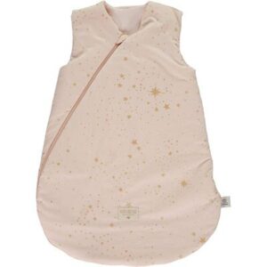 Gigoteuse turbulette sac de couchage Cocoon Stella étoiles rose coton Bio NOBODINOZ