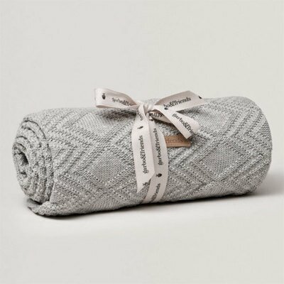 Couverture tricot Ollie gray gris GARBO AND FRIENDS