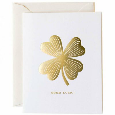 Carte Good luck Bonne chance RIFLE PAPER CO l www.little-home.fr Papeterie Carte postal Carte de voeux