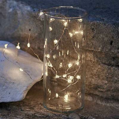 Guirlande lumineuse LED coeur fil argent SIRIUS l www.little-home.fr Déco Guirlande noël chambre enfant