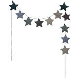 Guirlande étoiles imprimées - bleu NUMERO 74