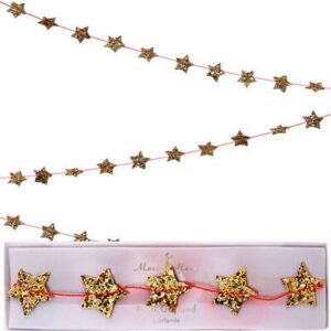 Mini guirlande Etoiles paillettes or MERI MERI Accessoires de fêtes pour enfant