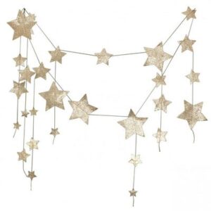 Grande guirlande étoiles - or NUMERO 74 l www.little-home.fr Décoration Murale Guirlande Paillettes N74