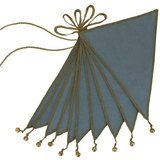 Guirlande fanions - bleu gris NUMERO 74 l www.little-home.fr Guirlande BIO Décoration Chambre Enfant