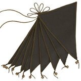 Guirlande fanions - marron taupe NUMERO 74