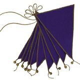 Guirlande fanions - violet NUMERO 74