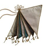 Guirlande fanions imprimés - bleu NUMERO 74