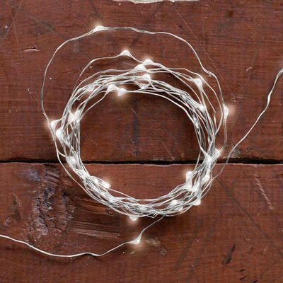 Guirlande LED - fil argent KIKKERLAND