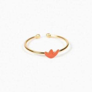 Bague enfant maple orange LITTLE TITLEE l www.little-home.fr Bijou fantaisie enfant jeune fille Paris