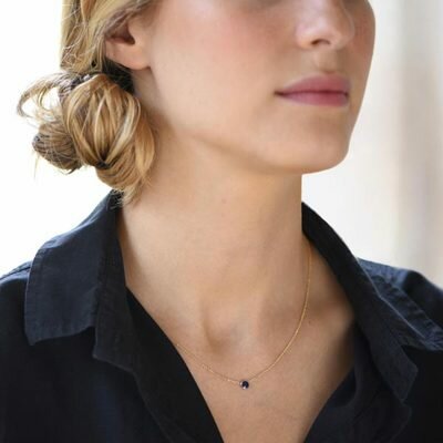 Collier chaîne barlow bleu nuit TITLEE l www.little-home.fr Bijoux titlee femme jeune fille Adolescente