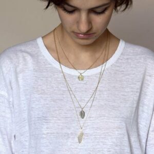 Sautoir coquillage Atlantic Doré TITLEE l www.little-home.fr Collier Bijou fantaisie Femme Adolescente