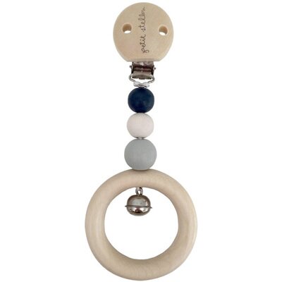 Hochet d'activité bois marine midnight PETIT STELLOU