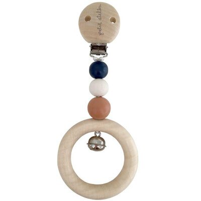 Hochet d'activité bois Rose Corail Coral PETIT STELLOU www.little-home.fr