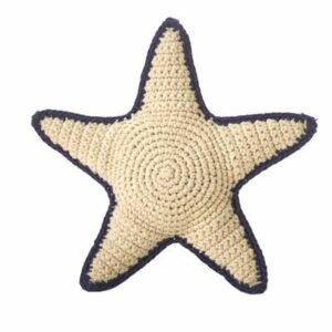 Hochet étoile de mer tricot BIO Bleu encre ANNE-CLAIRE-PETIT l www.little-home.fr Jouet Eveil Bébé Enfan
