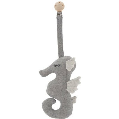 Hochet hippocampe gris BONET ET BONET l www.little-home.fr Jeux Jouets d' Eveil bebe Cadeau de Naissance