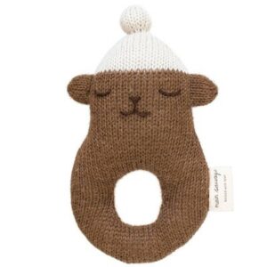 Hochet éveil bébé ours brun teddy MAIN SAUVAGE l www.little-home.fr Jouet Portique éveil Montessori gym
