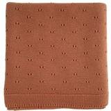 Couverture Bibi en tricot laine Bio - brick HVID